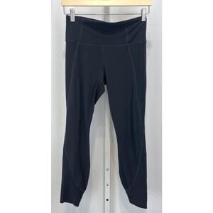 ATHLETA Salutation 7/8 Tight Leggings 591375 Stretch Nylon Black Size S